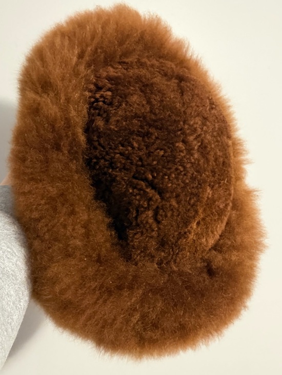 Alpaca Fur Hat Brown main image 6